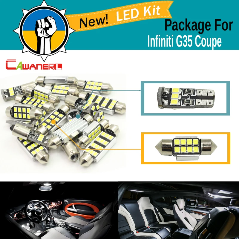 Cawanerl автомобильный 2835 SMD CAN шина светодиод комплект поставки белый без ошибок
