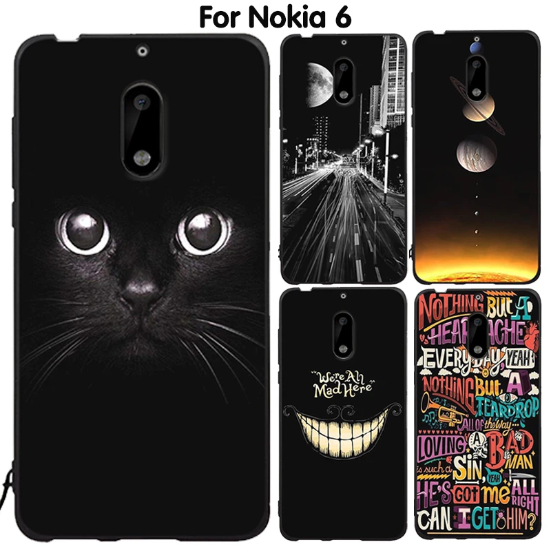 Чехол для телефона EiiMoo Nokia 6 силиконовый чехол задняя крышка с милым мультяшным
