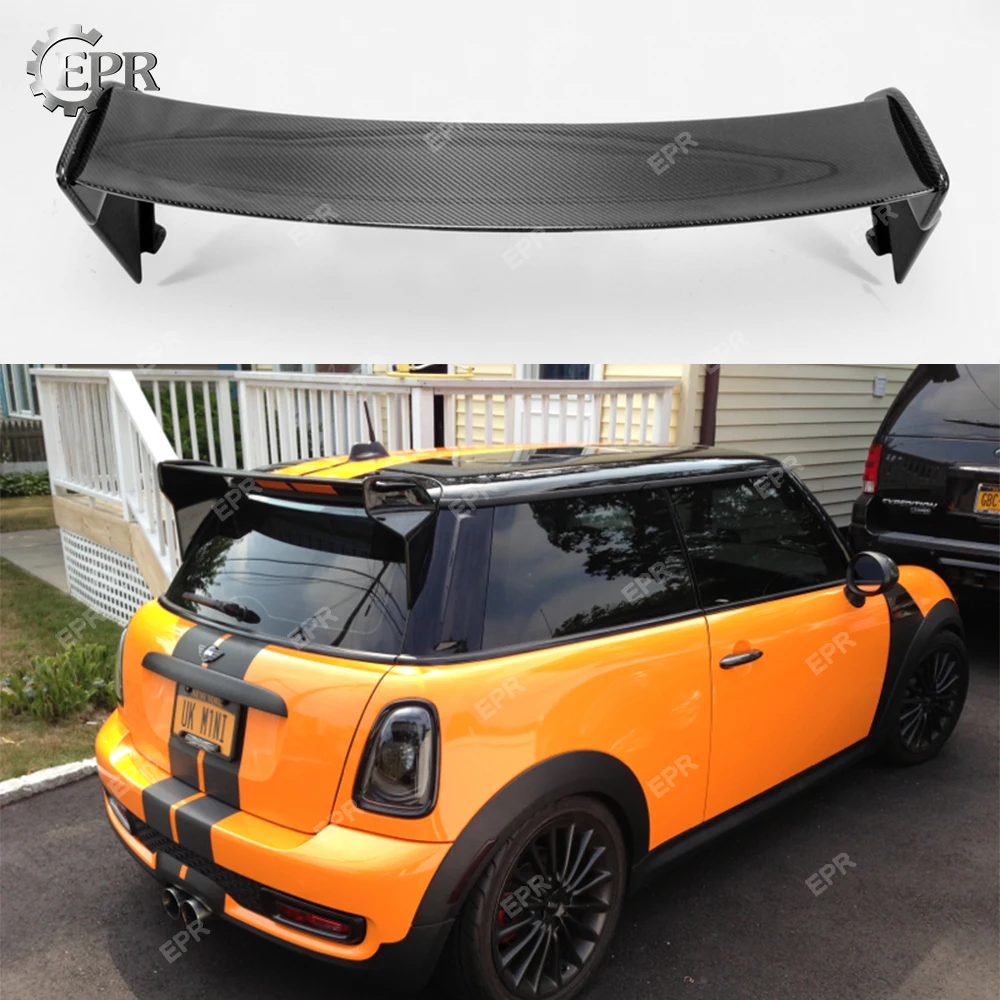 Для Mini Cooper R56 углеродное волокно задний спойлер на крышу Ver.2.11/2 12 Комплект кузова