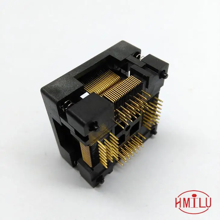 Тестовый адаптер TQFP80 FQFP80 QFP80 OTQ-80-0.5-02 Burn in Test Socket шаг 0 5 мм IC Body Size 12x12 | Обустройство