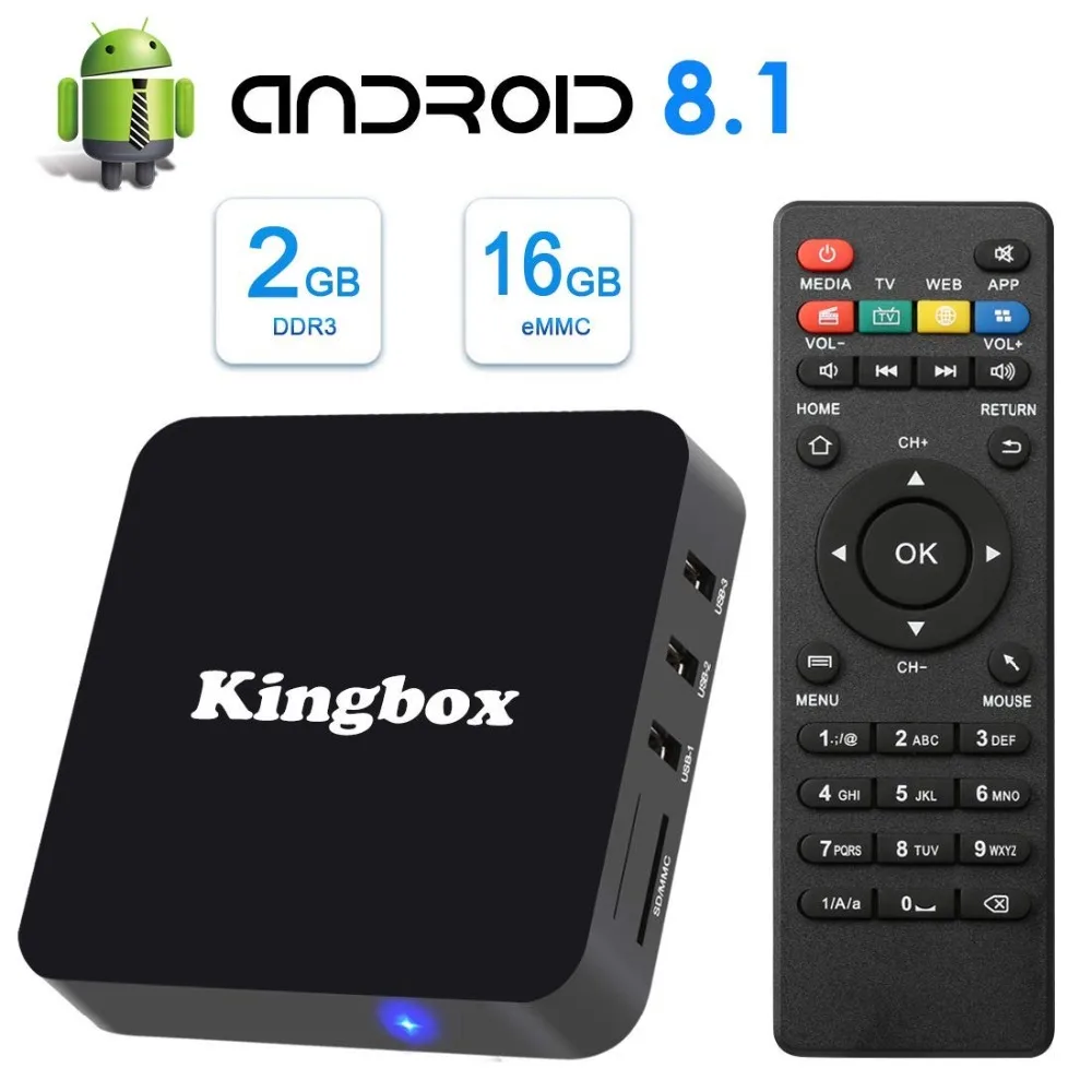 Smart Box ТВ 4 k 8 1 Android коробка K2 с 2 Гб Оперативная память 16 Встроенная Quad-Core Поддержка