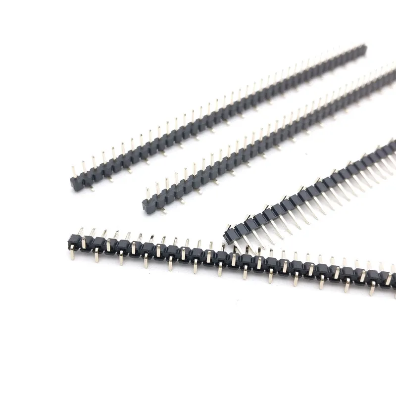 

200PCS Gold Plated Pitch 2.0mm 1x40 Pin 40 Pin Double Row SMT SMD Male Pin Header Strip Connector