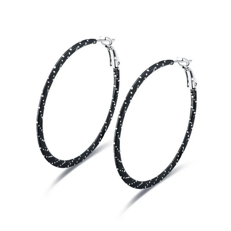 5 СМ Черный Обруч Серьги Круг для Женщин Обруча Большой Хооп креольские букле