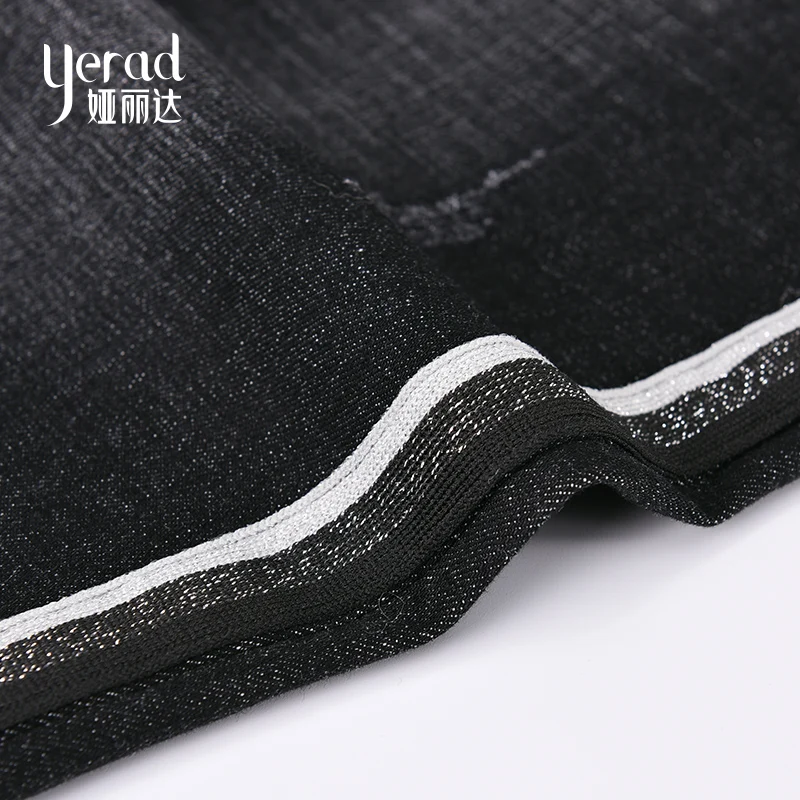 YERAD 2019 Весенние новые черные джинсы шаровары женские повседневные свободные с