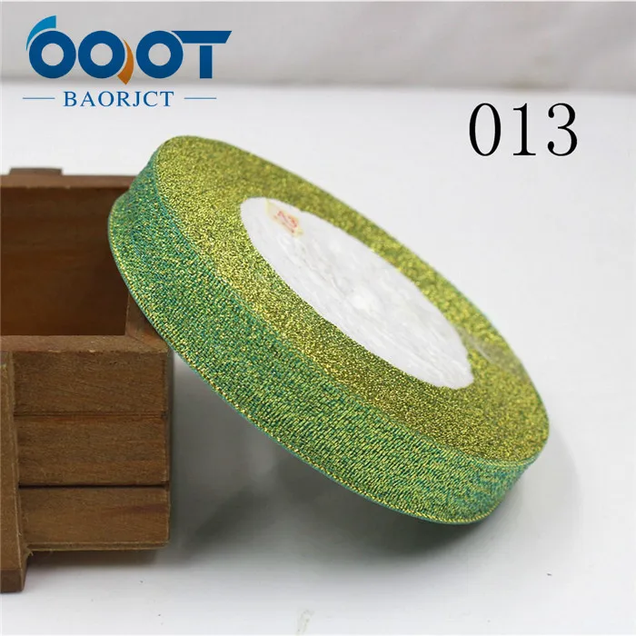 OOOT BAORJCT 1710181,15 мм 33 цвет дополнительно 25 ярдов Зеленый луковая лента, свадебное платье ленты, подарочная упаковка, DIY ручной материал - Цвет: 013