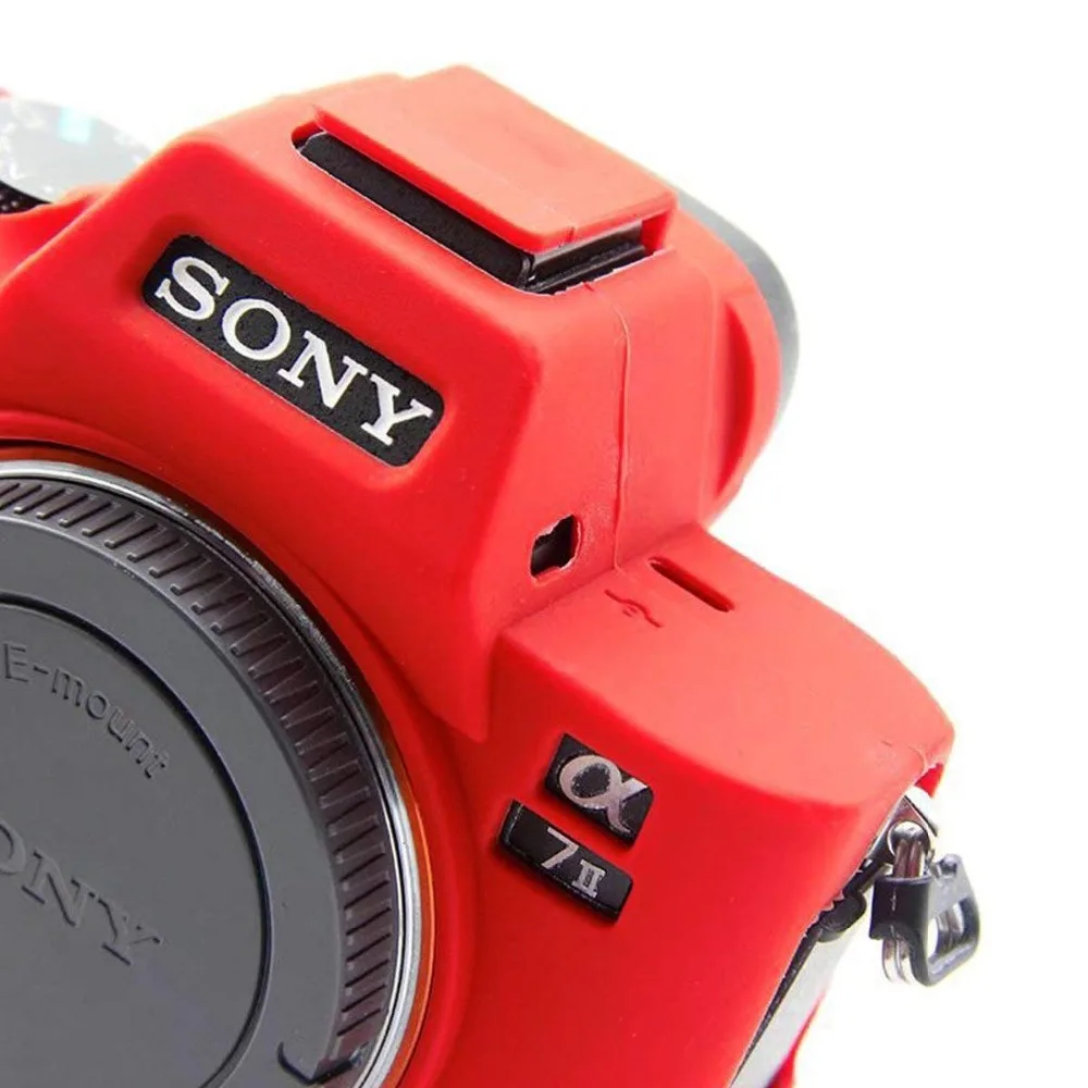 Силиконовая кожа брони чехол для камеры Защитная крышка для sony Alpha A7 II A7R II A7S II A7 III A7R III IV A7M2 A7M3 A7RM3 A7RM4