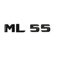 Матовый черный стикер для багажника автомобиля ML 55, буквы заднего вида, значки с цифрами, наклейка для Mercedes Benz ML Class ML55 AMG