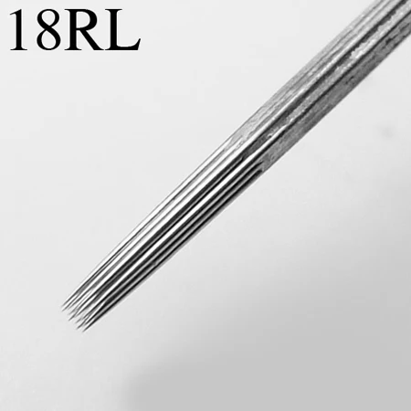 1018RL 1RL 3RL 5RL 7RL 9RL 11RL 13RL 14RL 15RL 18RL#10 коробка 50 шт Круглый Liner Premade стерилизованное татуировки иглы питания - Габаритные размеры: 1018RL