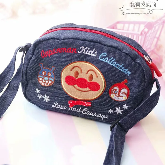 Anpanman сумка на плечо для детей мультфильм с рисунком Супермена, пекарни бактерии Baikinman рюкзак портмоне крест тела сумки полотняная игрушка 6style