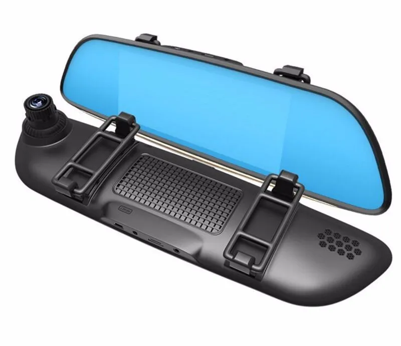 Ecartion 3g " Android автомобильный видеорегистратор зеркало заднего вида gps навигация Bluetooth автомобильная камера парковка двойной объектив FHD 1080P Авто Регистратор