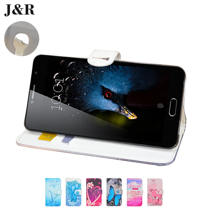 J &amp R для Alcatel Flash Plus 2 Чехол из искусственной кожи чехол с рисунком Чехол-кошелек