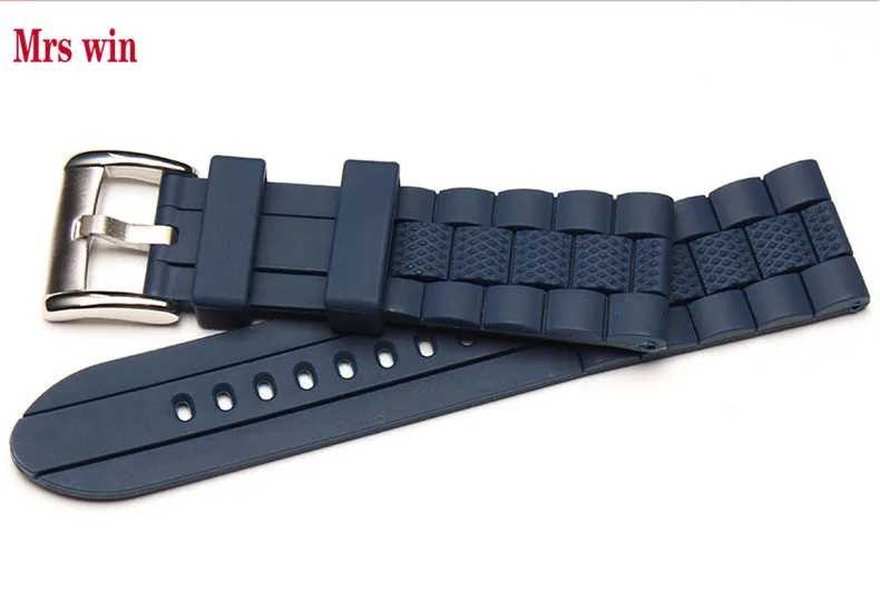 Ремешок силиконовый водостойкий для наручных часов Mrs win 20 мм 2448|silicone rubber strap|rubber