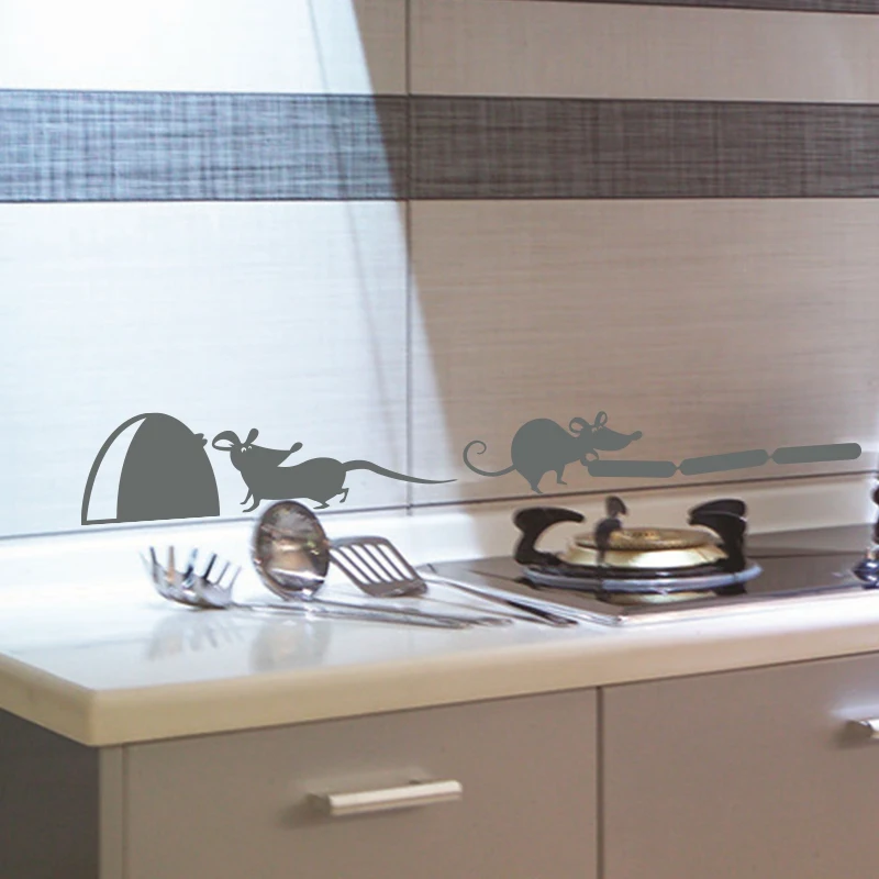 Арт дизайнерское детское нижнее белье с Мышь воров Наклейка на стену винил DIY