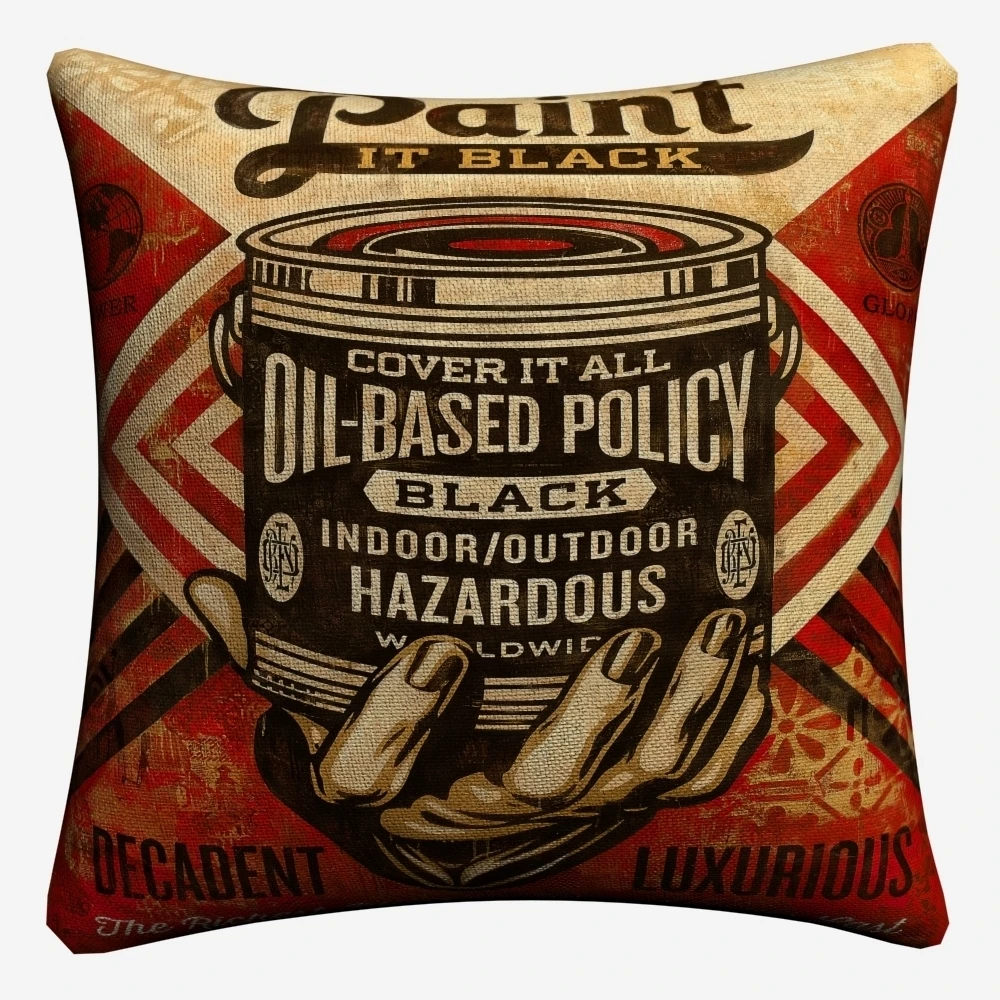 Шепард Фейри классический Цитата декоративное хлопковое белье Наволочка на