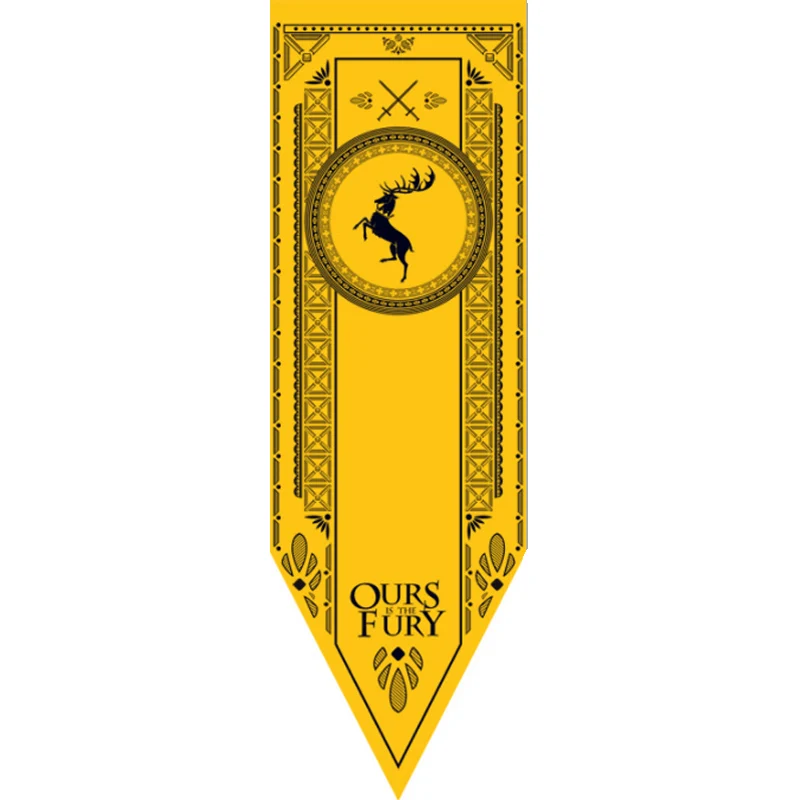 Baratheon Домашний декор Игра престолов баннер флаг дом Старк Тулли Таргариен Ланнистер Баратеон Болтон получил украшения флаги - Цвет: Baratheon