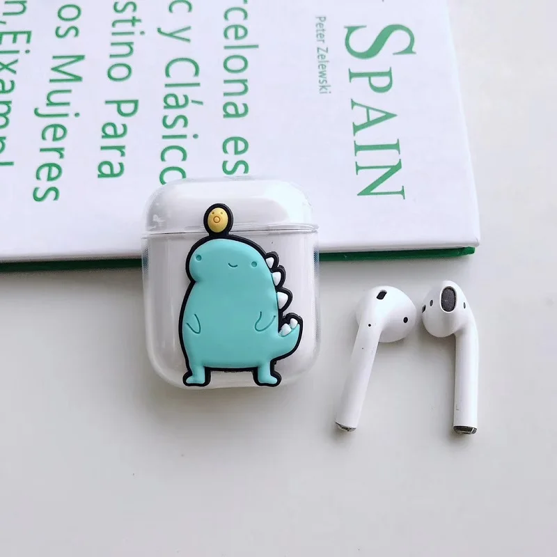 A Мультфильм милый 3D Микки Минни большие глаза Airpods Крышка для Apple беспроводной Bluetooth гарнитура Ipod анти-осень мягкая коробка оболочки - Цвет: A
