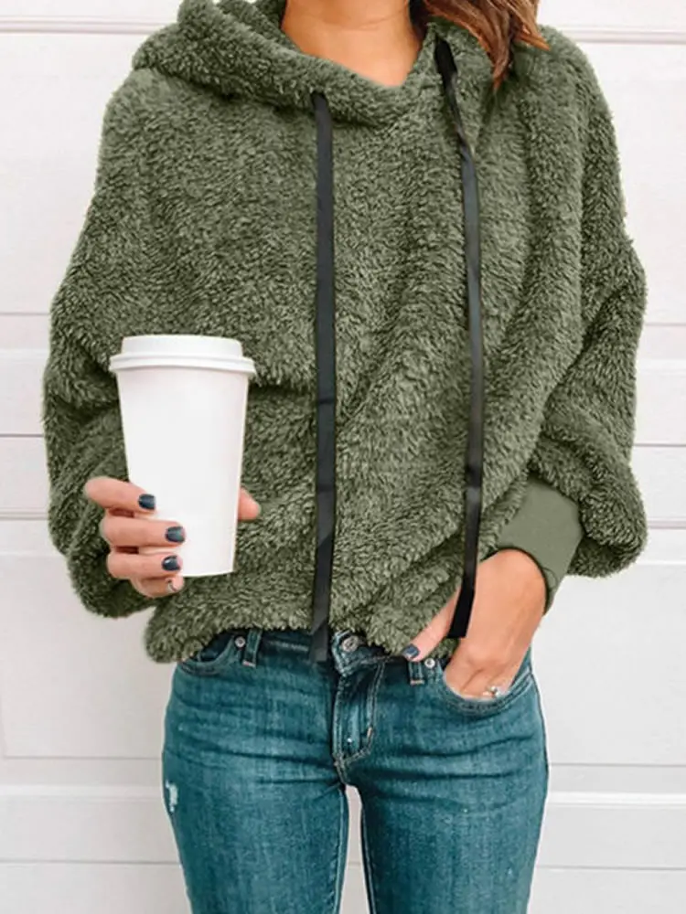 

Velvet Woman Sweatshirt 2019 Autumn Nap-Undeniable Velvet Plus Size Women Sweatshirts Loose Plain Dyed Solid Casual Hoodies 5xl
