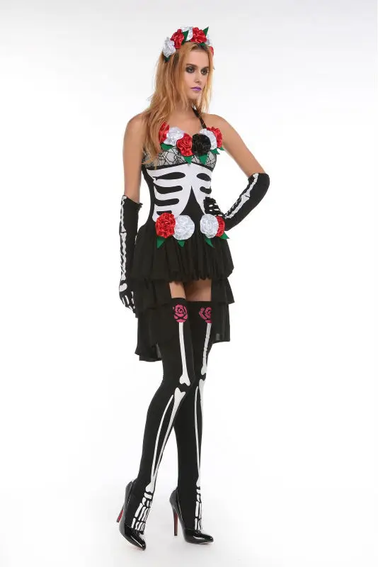 

Horrible Ghost bride Costume Halloween Adult Cosplay Dress Fancy Dress For Party 89118