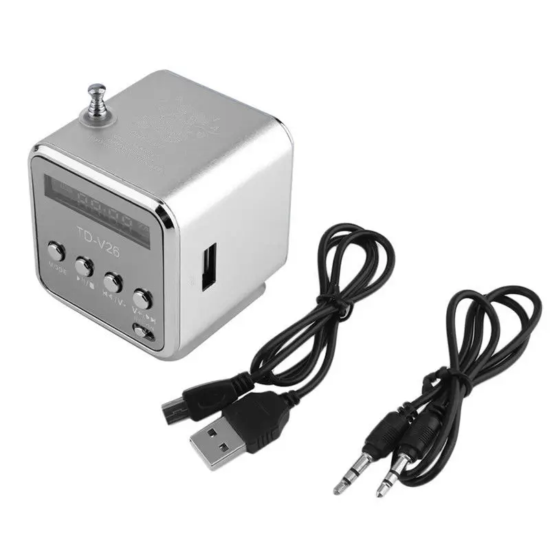 Мини динамик портативное радио MP3 музыкальный плеер с цифровым и микро SD/TF/USB/FM