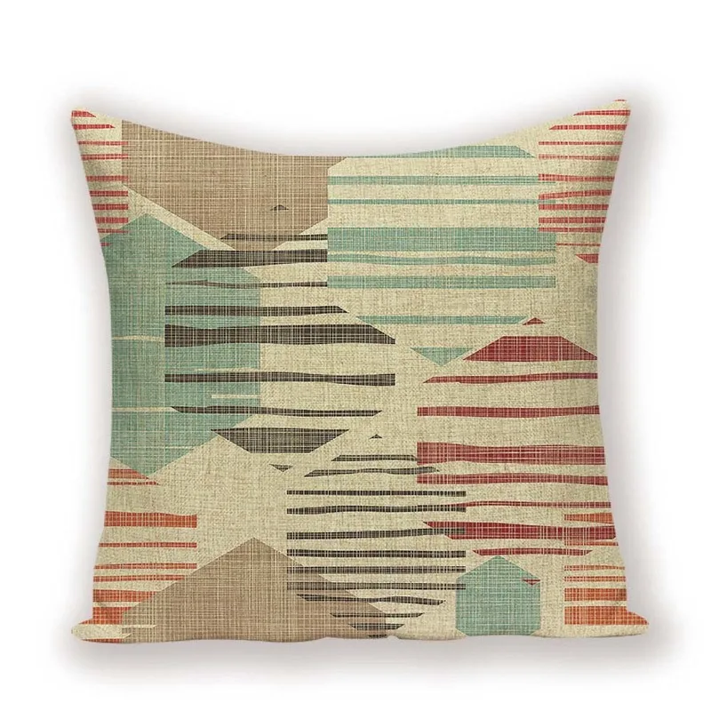 Геометрический чехол для подушки абстрактная подушка в горошек красочные декор