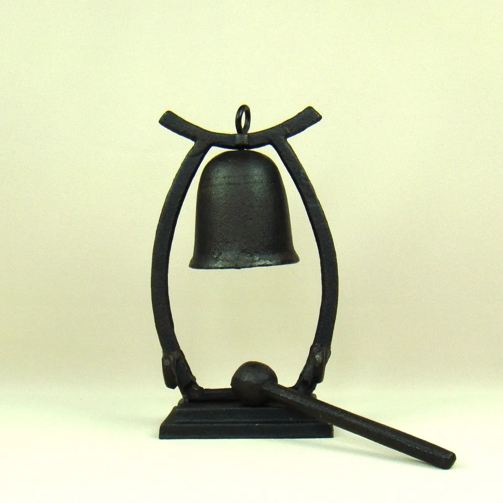 Античный чугунный настольный колокольчик подвесной металлический украшение для