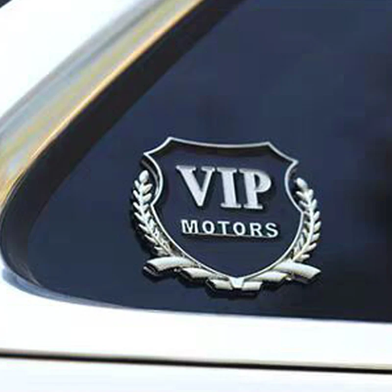 2 штуки трехмерные металлические Стикеры для стайлинга автомобиля Модные VIP