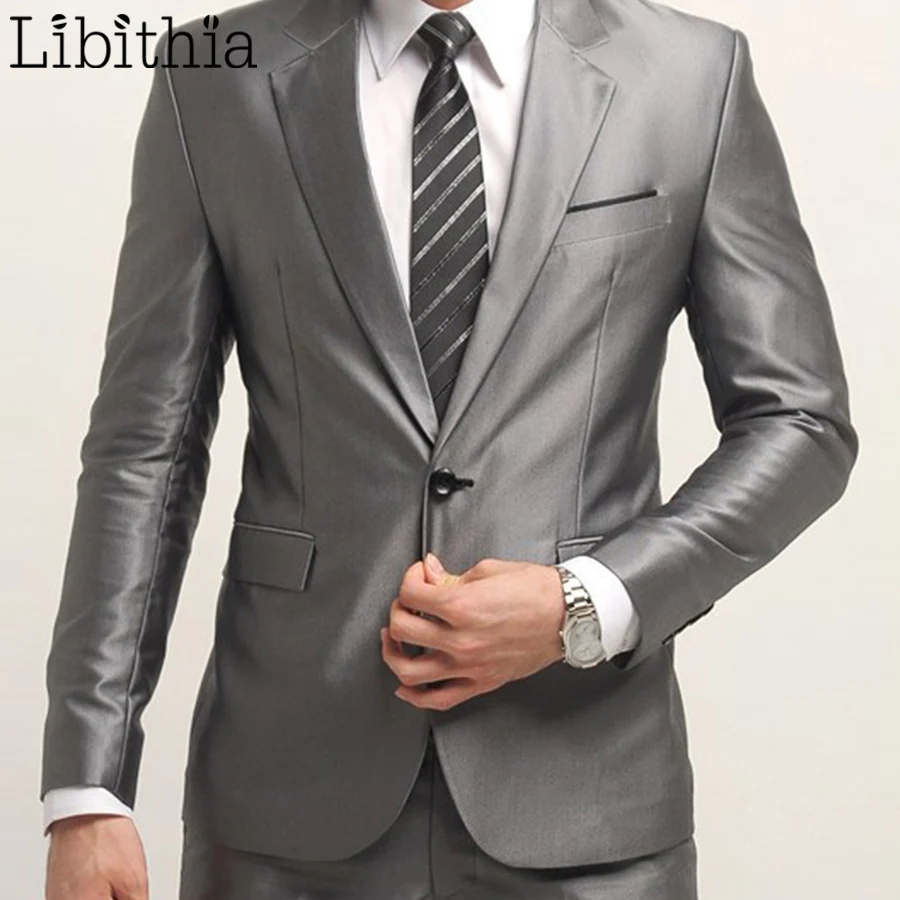 Новые мужские костюмы облегающие высококачественные смокинги брендовые