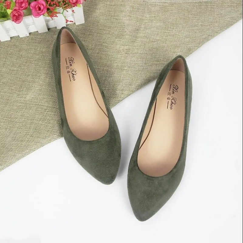 Free Shipping 2021 New Arrival Spring and Autumn Women's Loafers Pointed Toe Women Flat Heel Shoes Boat Shoes Casual