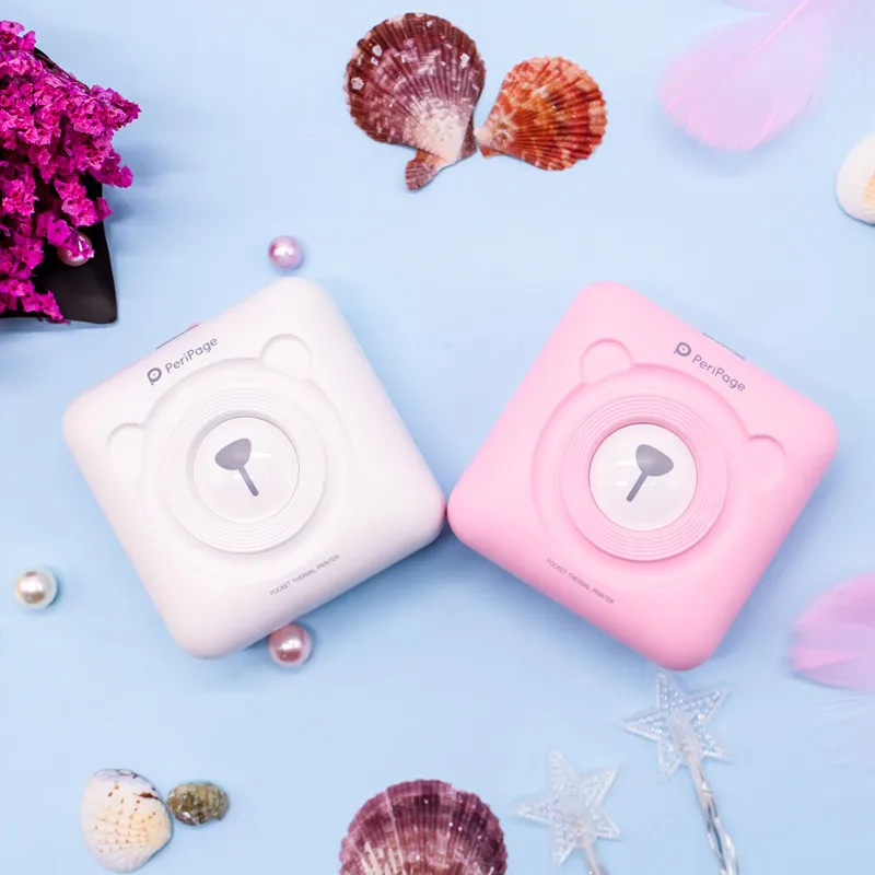 Портативный термопринтер Bluetooth 58 мм мини беспроводной POS Термальный фотопринтер