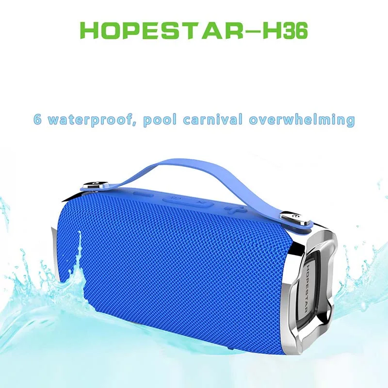 HOPESTAR H36 bluetooth 4 2 динамик открытый портативный водонепроницаемый fm радио с