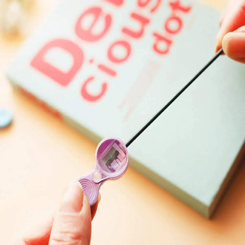 10 шт./лот MIRUI новая мини карманная точилка для карандашей синие оранжевые