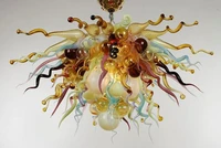 antique style multicolored chandelier home hotel art decor hand blown glass crystal chandelier