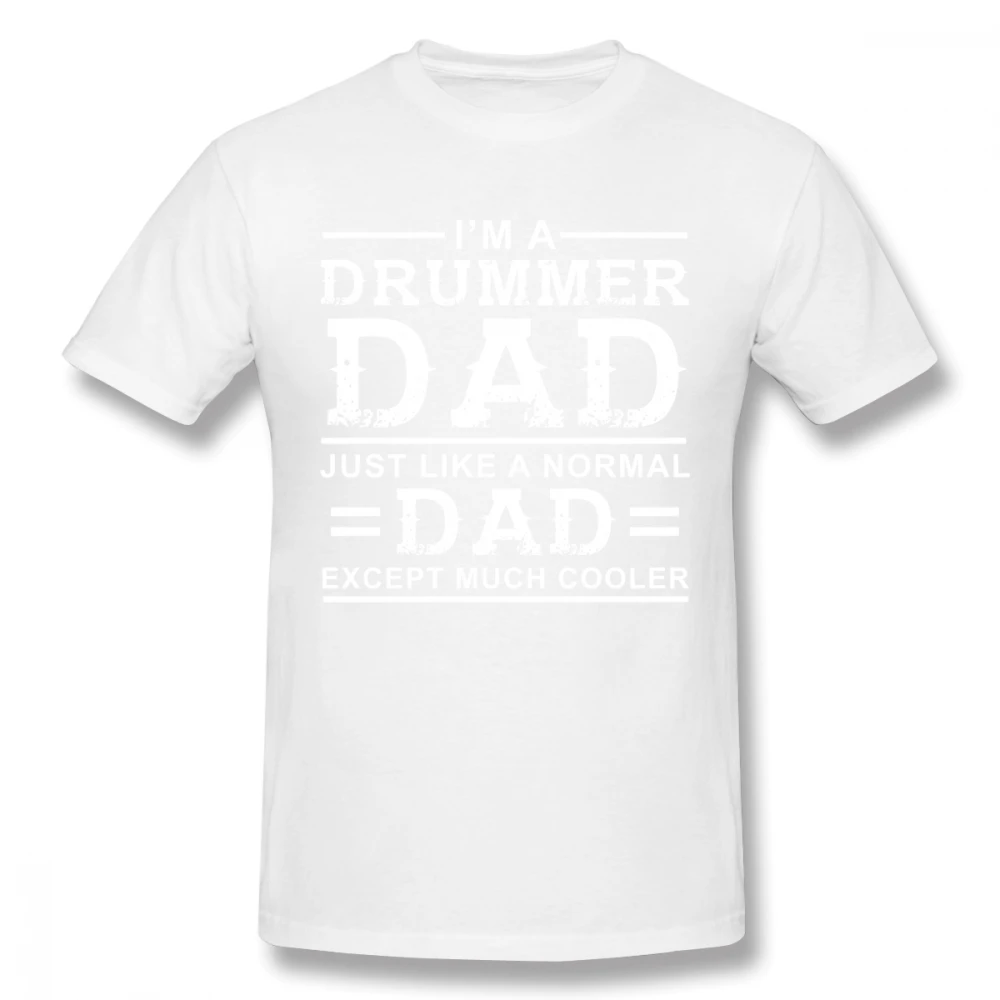 Футболка для мужчин с надписью Drummer Dad большие размеры | Мужская одежда
