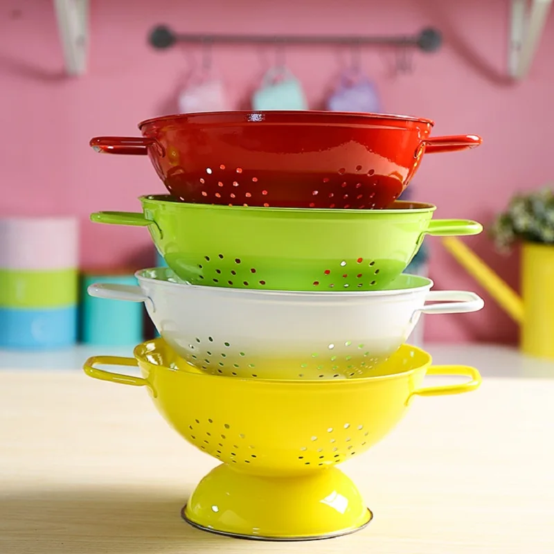 2 шт./компл. железная корзина для слива конфетных цветов фруктов и овощей кухонная