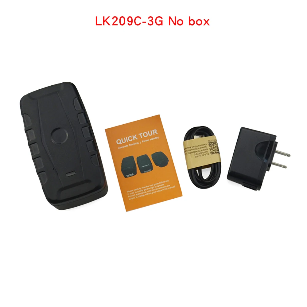 No box Smart 3g WCDMA gps трекер Водонепроницаемый LK209C-3g Автомобильный gps трекер локатор с сильным магнитом вибрации/смещения удалить предупреждение - Цвет: No box