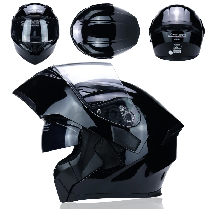The latest DOT flip helmet modular double lens motorcycle helmet full face safety helmet Casco capacete casque moto - Цвет: 7