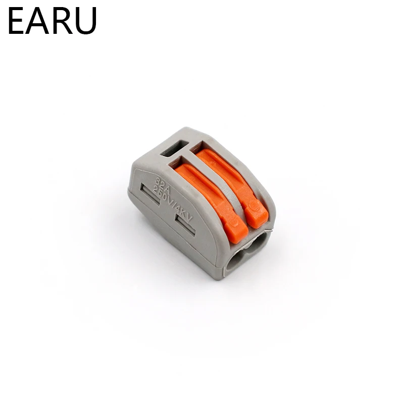 Универсальный Компактный коннектор проводки Клеммная колодка для проводов 100-222