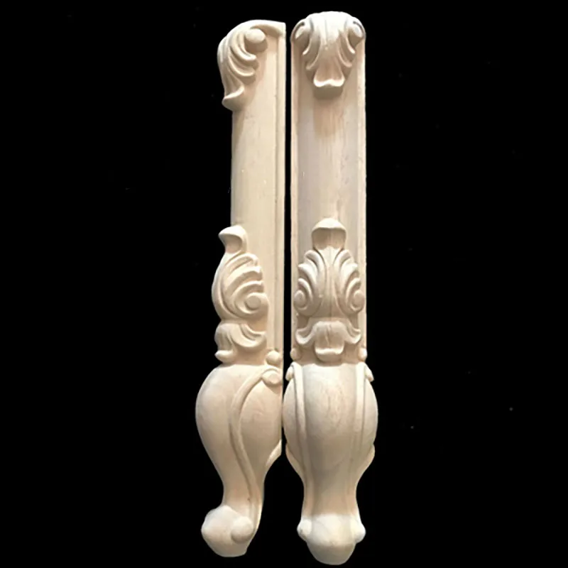 4 шт./лот твердые деревянные ножки для мебели европейские резные шкафа