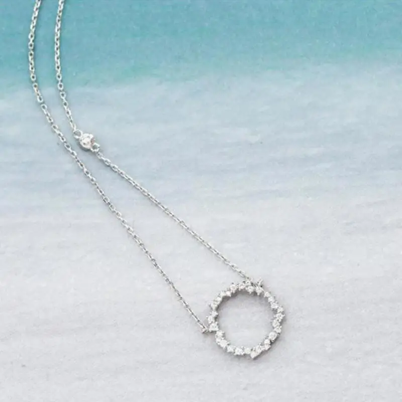 Женское ожерелье с подвеской из горного хрусталя | Украшения и аксессуары