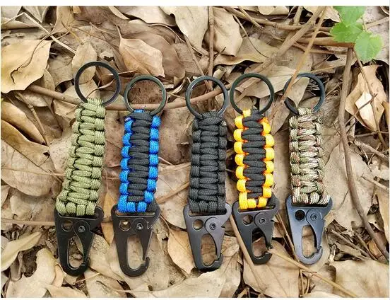 EDC Paracord веревка брелок для кемпинга на открытом воздухе набор выживания в стиле