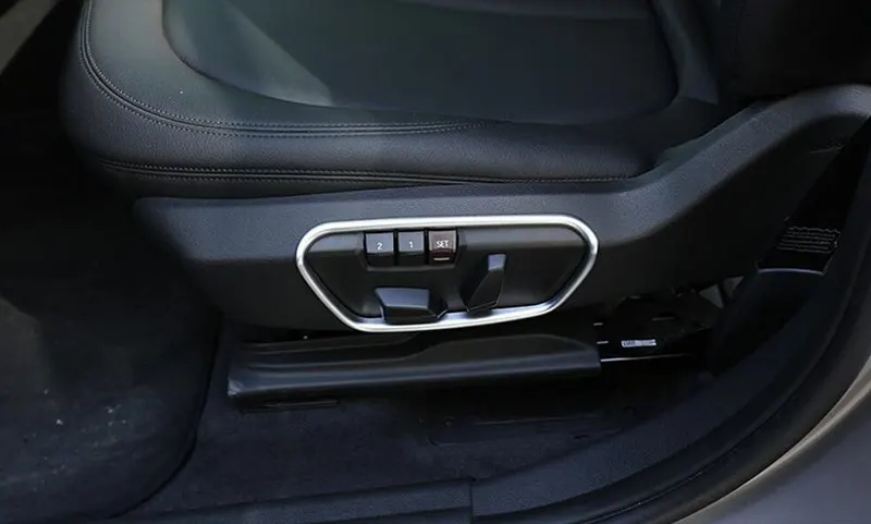 Для BMW X1 F48 2016 2017 для X2 F47 2018 New 1 series 118i 120i ABS Хромированная боковая рамка сиденья