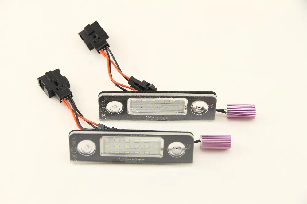 Супер яркий белый 18 SMD светодиодный свет для SKODA Octavia 1Z Roomster 5J светодиодный свет номерного знака авто лампа для освещения номерного знака