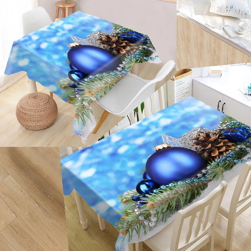 tablecloth Пользовательские Рождественские Элементы скатерть квадратная/прямоугольная Свадебная скатерть покрытие для телевизора чайная скатерть - Цвет: tablecloth