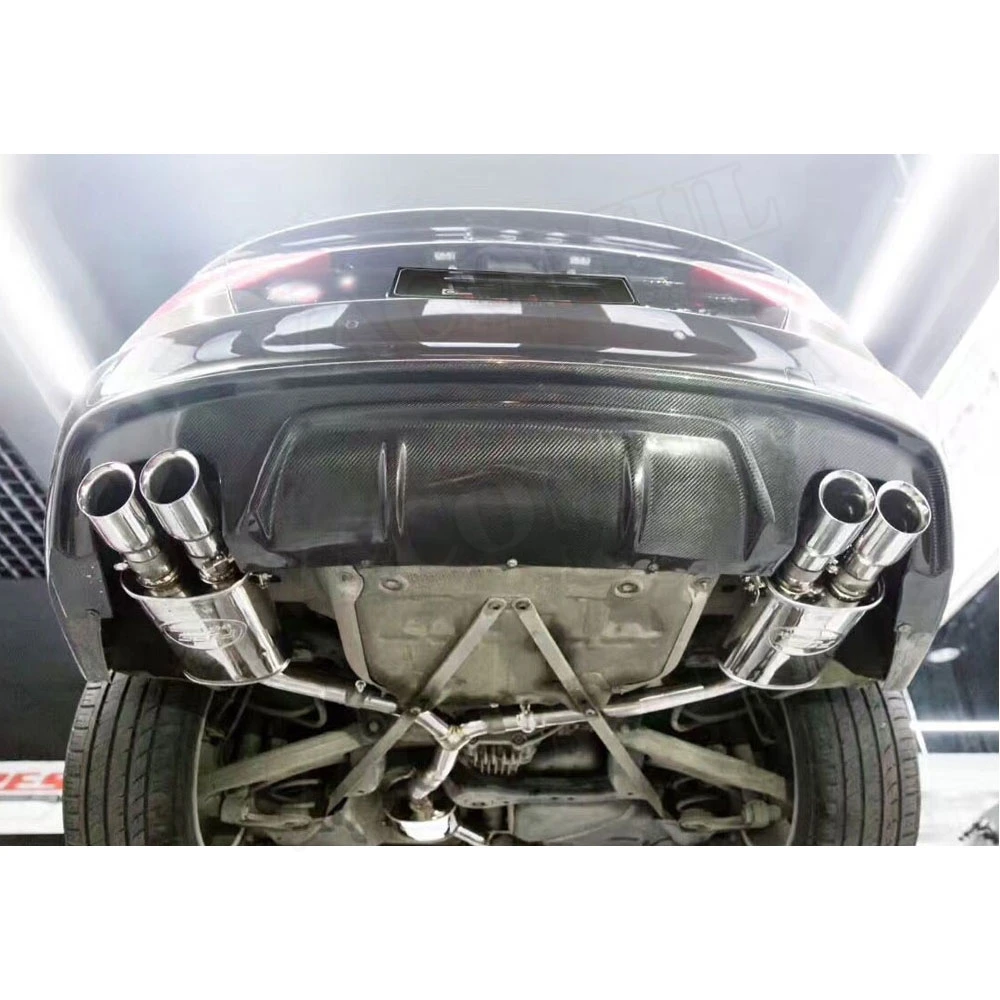 Для A5 углеродного волокна диффузор, губа на задний бампер спойлер для Audi A5 Sline S5 2013- плавники акулы Стиль диффузор