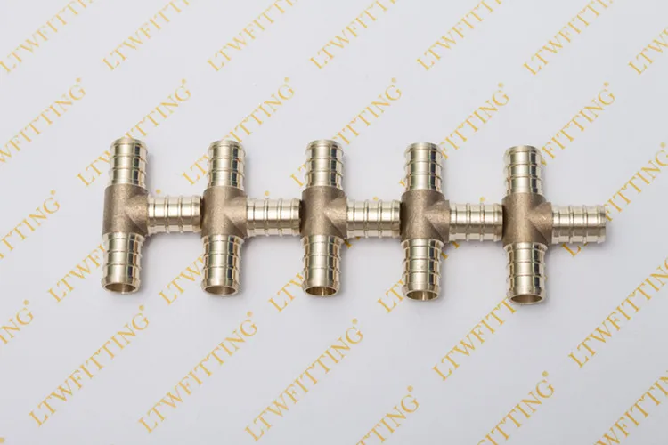 Латунный обжимной фитинг LTWFITTING PEX без свинца 1/2 дюйма x тройник PEX|pex fittings|brass fittings1