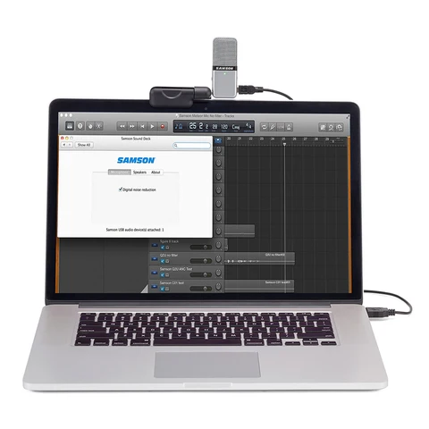 Портативный конденсаторный USB-микрофон Samson Go, совместим с Mac или ПК