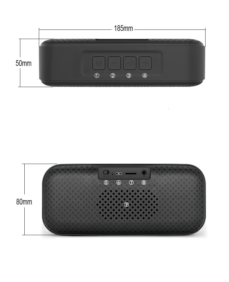50 шт. A5 простой портативный мини беспроводной Bluetooth динамик Компьютер Стерео Подарок бас