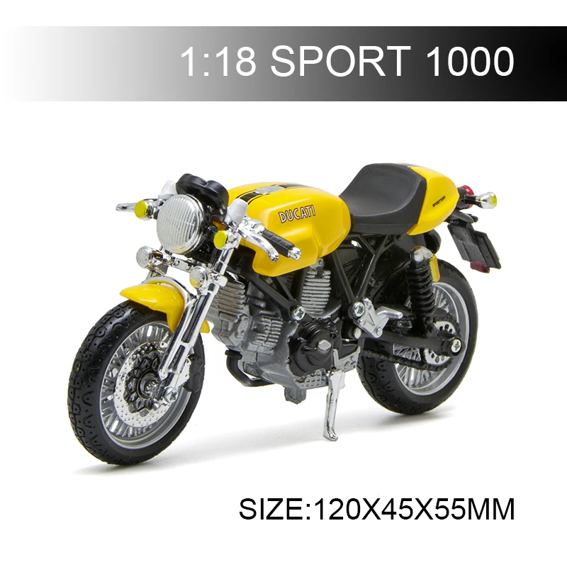 Maisto 1:18 модели мотоциклов Ducati SPORT 1000 литой пластик мото миниатюрная гоночная игрушка для коллекции подарков