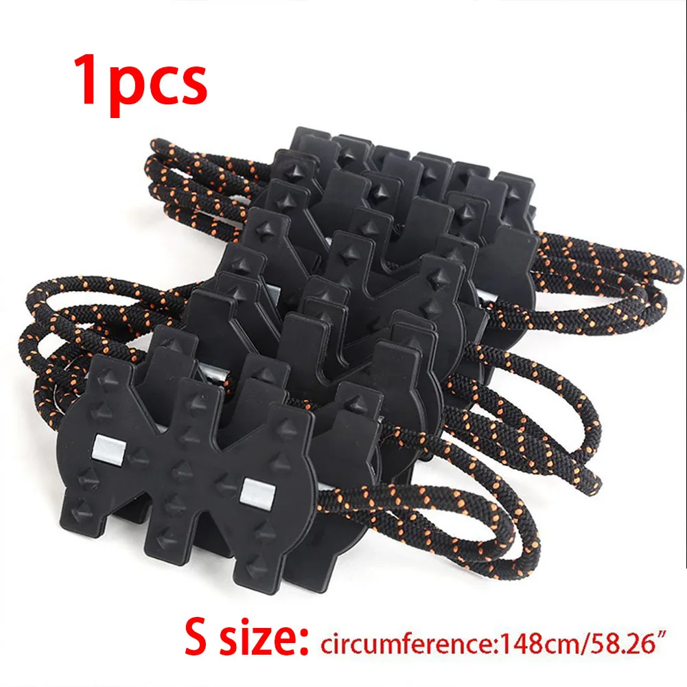 1Pcs S Size Цепи противоскольжения из ТПУ универсальные автомобильные шины зимние дорожные безопасности шины цепи снег Скалолазание грязевая земля противоскользящие автомобильные аксессуары - Название цвета: 1Pcs S Size