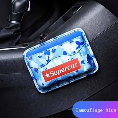 Blue Автомобильная сумка для хранения, упаковочная сумка для хранения швов, многофункциональная автомобильная коробка для хранения швов, коробка для мобильного телефона - Название цвета: Blue